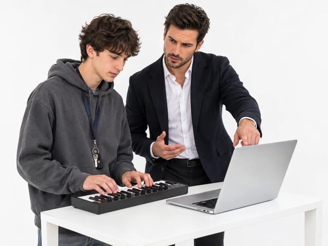 Two coworkers